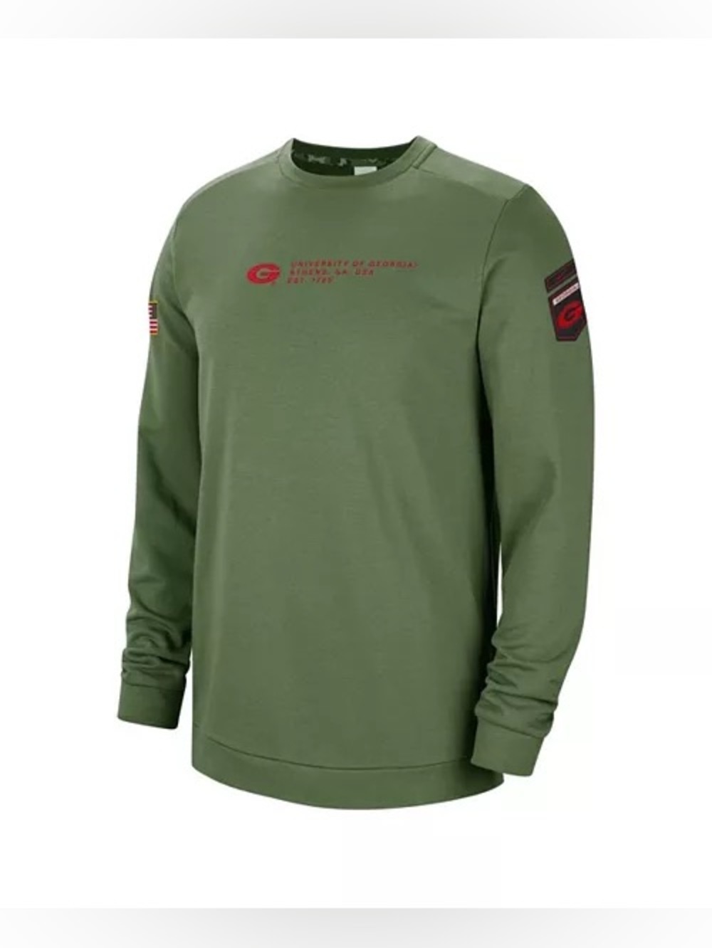 Nike Olive Georgia Bulldogs Sweatshirt